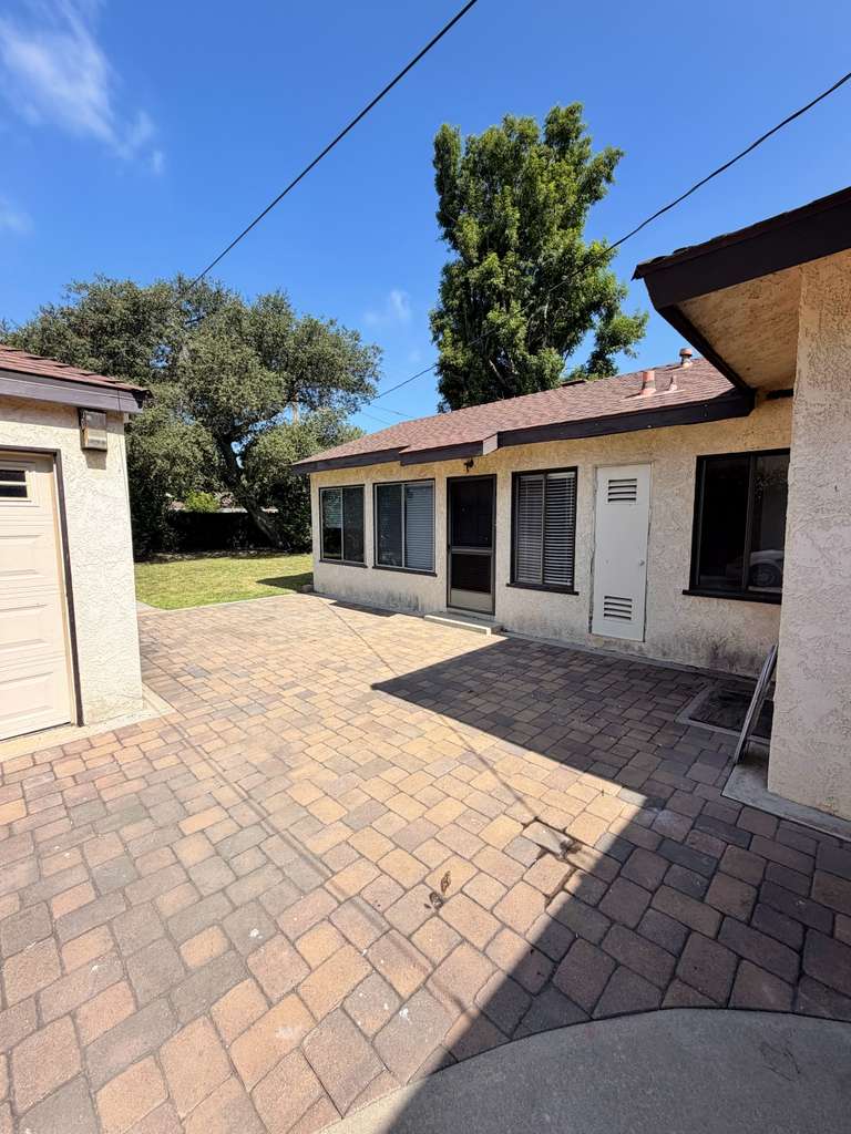 Clean empty residential garage in Long Beach after Call Bruno junk removal cleanout